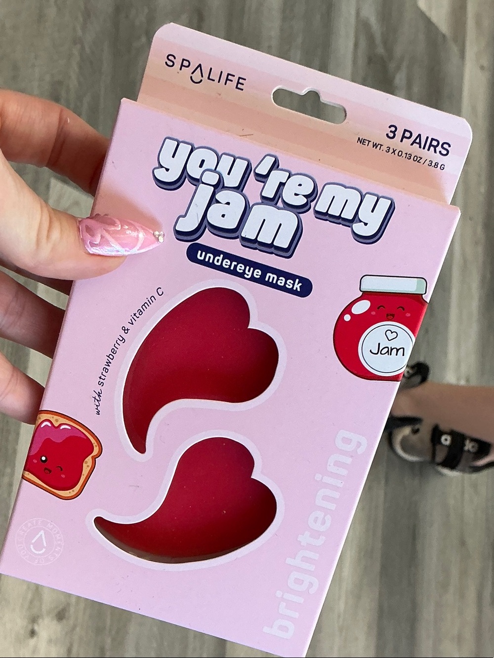 SPALIFE Pink Strawberry Undereye Mask Pack